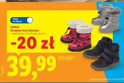 Lidl Buty dziecięce Lupilu oferta