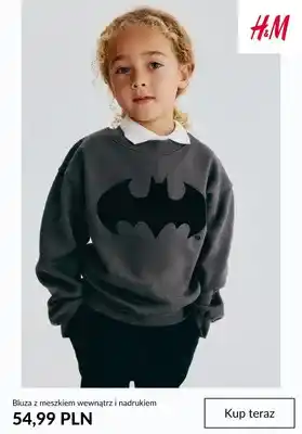 Bluza z meszkiem wewnątrz i nadrukiem H & M