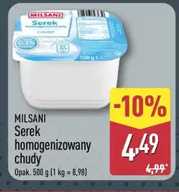 ALDI Serek homogenizowany Milsani oferta