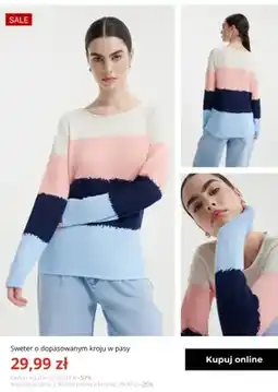 Greenpoint Sweter o dopasowanym kroju w pasy Greenpoint oferta