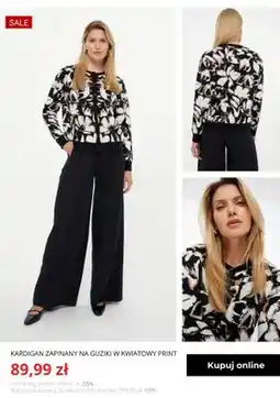 Greenpoint Kardigan zapinany na guziki w kwiatowy print Greenpoint oferta