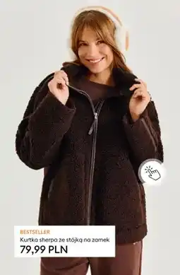 Sinsay Kurtka sherpa ze stójką na zamek oferta