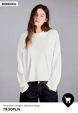 Bershka Koszulka z długim rękawem boxy Bershka oferta