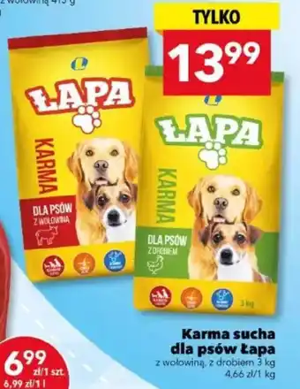Karma sucha dla psów Łapa