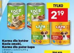 Lewiatan Karma dla kotów Kocie smaki, Karma dla psów Łapa oferta