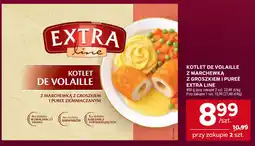 Stokrotka Extra line Kotlet de volaille z marchewką z groszkiem i puree ziemniaczanym oferta