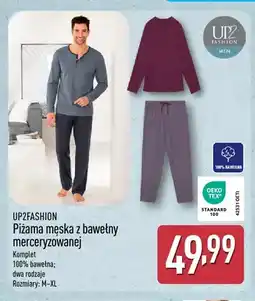 ALDI Piżama męska z bawełny merceryzowanej Up2fashion oferta