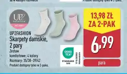 ALDI Skarpety damskie 2-pak UP2FASHION oferta