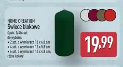 ALDI Świece blokowe 2-pak 16x6,8 cm Home Creation oferta