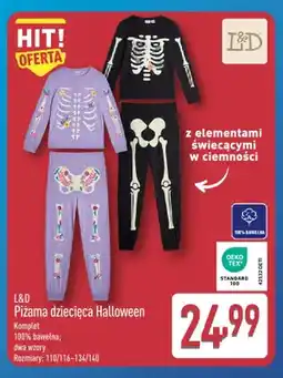 ALDI Piżama dziecięca Halloween L & D oferta