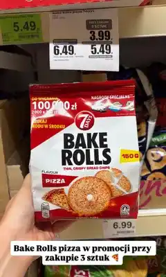 Dino Chipsy chlebowe 7 Days Bake Rolls Pizza oferta