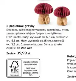 Tchibo Papierowe grzyby Tchibo 2-pak oferta