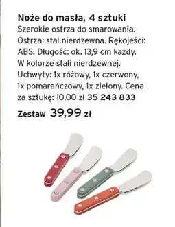 Tchibo Noże do masła 4 sztuki oferta