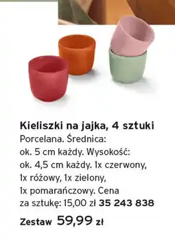 Tchibo Kieliszki na jajka 4-pak Tchibo oferta