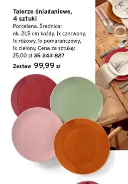 Tchibo Talerze śniadaniowe Tchibo 4-pak oferta