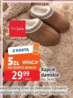 E.Leclerc Kapcie damskie Tissaia oferta