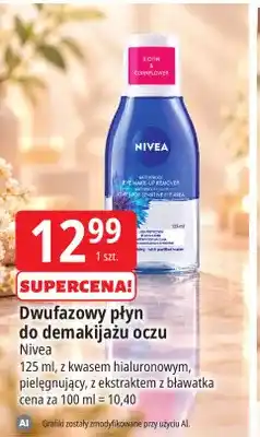 E.Leclerc Dwufazowy płyn do demakijażu oczu z kwasem hialuronowym Nivea oferta