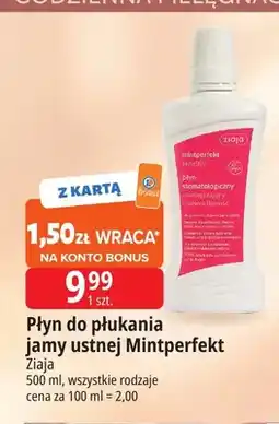 E.Leclerc Płyn do płukania jamy ustnej Mintperfekt Ziaja oferta