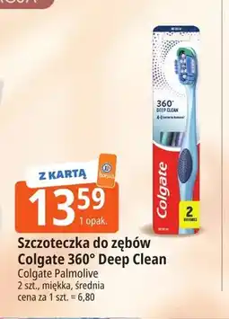 E.Leclerc Szczoteczka do zębów Colgate 360° Deep Clean średnia 2-pak oferta