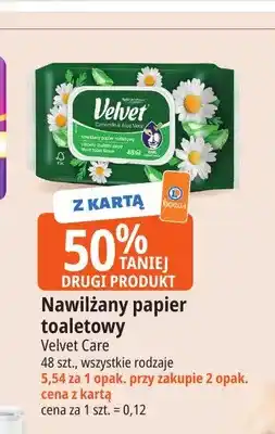 E.Leclerc Nawilżany papier toaletowy Velvet oferta