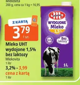 E.Leclerc Mleko UHT Wydojone bez laktozy Mlekovita 1,5% oferta