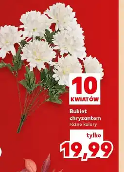 Kaufland Bukiet chryzantem 10 kwiatów oferta