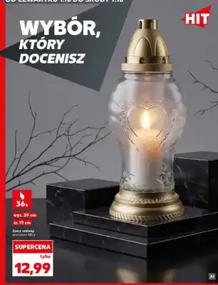 Kaufland Znicz szklany oferta