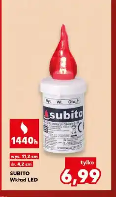 Kaufland Wkład LED Subito wys. 11,2 cm śr. 4,2 oferta