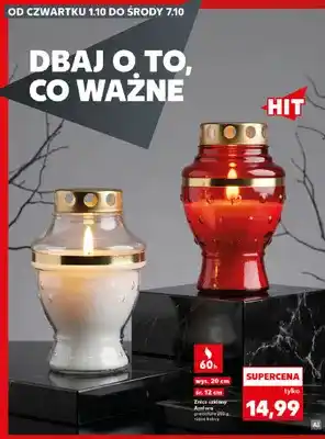 Kaufland Znicz szklany Amfora oferta