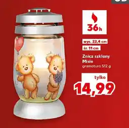 Kaufland Znicz szklany Misie oferta