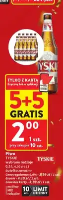 Intermarche Piwo bezalkoholowe Tyskie oferta