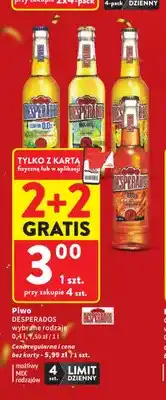 Intermarche Piwo bezalkoholowe Desperados Lemon oferta