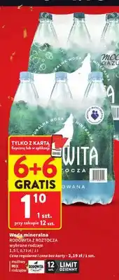Intermarche Woda mineralna Rodowita z Roztocza oferta