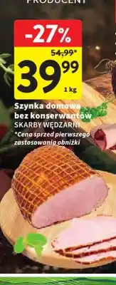 Intermarche Szynka domowa bez konserwantów Skarby Wędzarni oferta