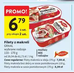 Intermarche Filety z makreli w oleju Graal oferta