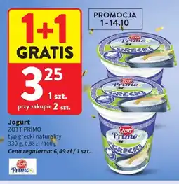 Intermarche Jogurt typ grecki naturalny Zott Primo oferta