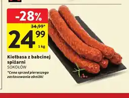 Intermarche Kiełbasa z babcinej spiżarni Sokołów oferta