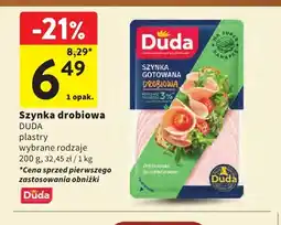 Intermarche Szynka drobiowa w plastrach Duda oferta