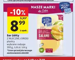 Intermarche Ser żółty w plastrach Z Mlecznej Drogi oferta