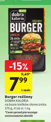 Intermarche Burger roślinny na bazie kiełków słonecznika Dobra Kaloria oferta