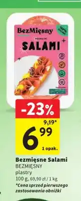 Intermarche Bezmięsne Salami plastry Bezmięsny oferta