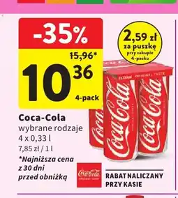 Intermarche Napój gazowany Coca-Cola 4-pak oferta
