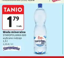 Intermarche Woda mineralna Staropolanka 800 oferta