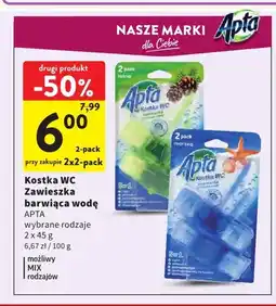 Intermarche Kostka WC zawieszka barwiąca wodę 2-pak Apta oferta