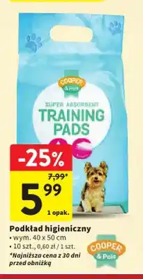 Intermarche Podkład higieniczny 40x50 cm Cooper & Pals oferta