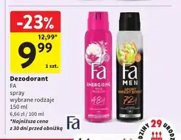 Intermarche Dezodorant spray Energising Pink Passion Fa oferta