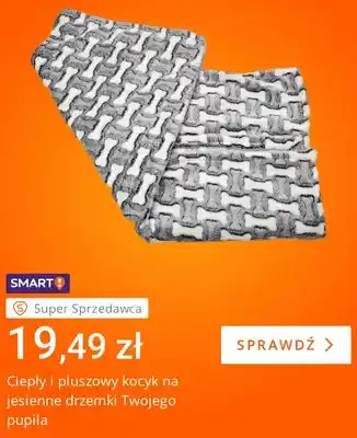 Ciepły i pluszowy kocyk na jesienne drzemki Twojego pupila