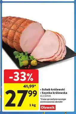 Intermarche Szynka królewska Olewnik oferta