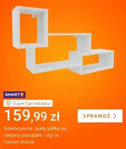 Allegro Nowoczesna biała półka oferta