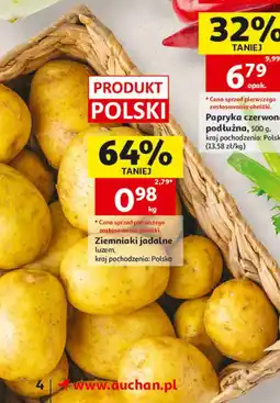 Auchan Ziemniaki jadalne luzem oferta